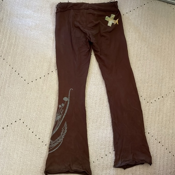 Hurley brown wide bottom sweat pants - Picture 5 of 7